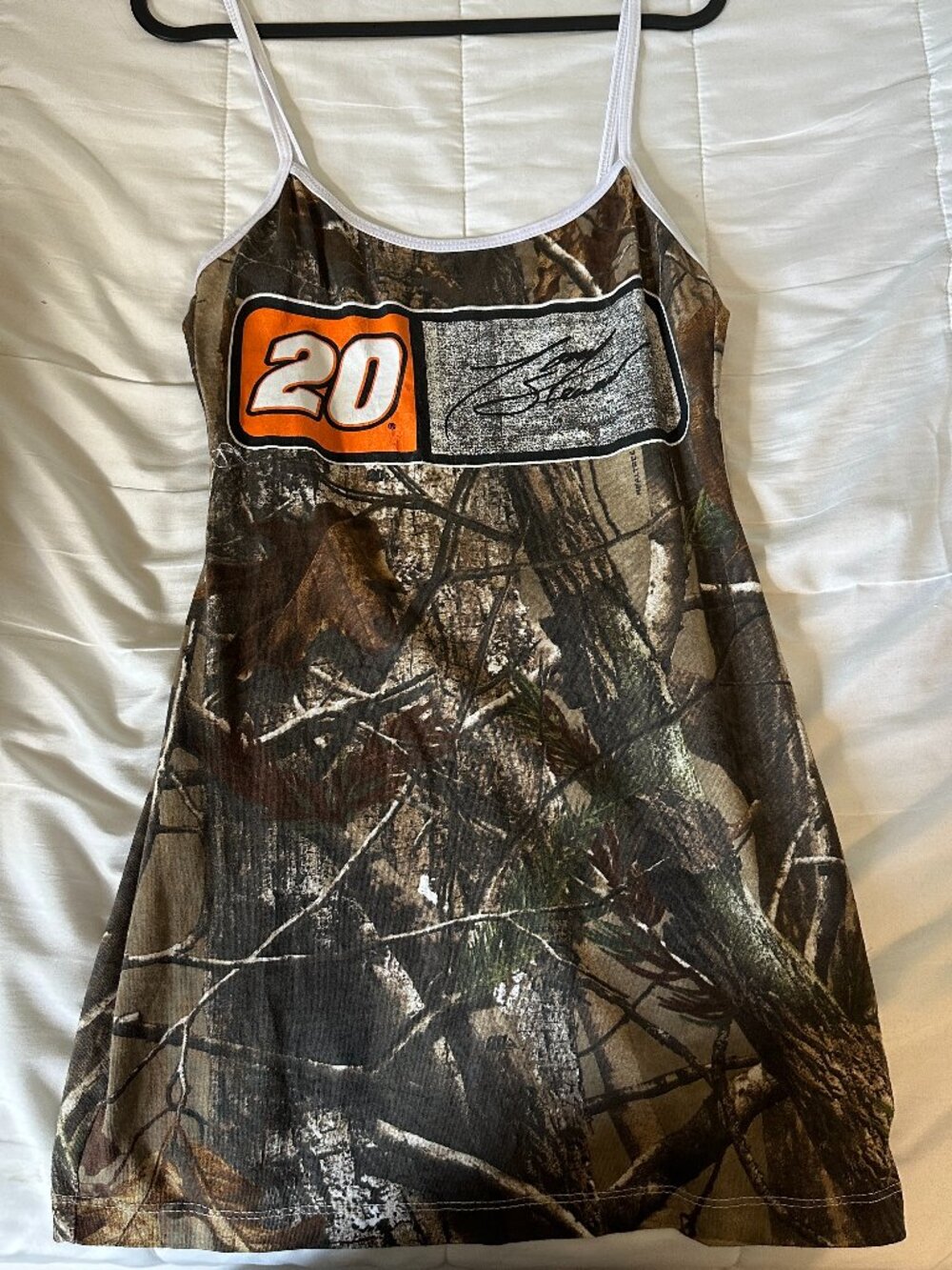 FRANKIE COLLECTIVE REWORK CAMO MINI DRESS